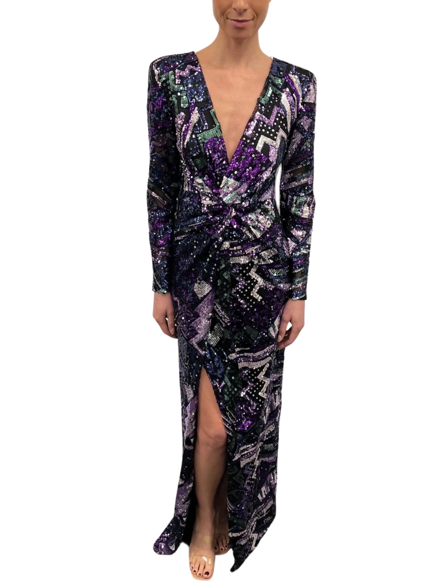 Vestido largo de lentejuela - Escorpio Boutique