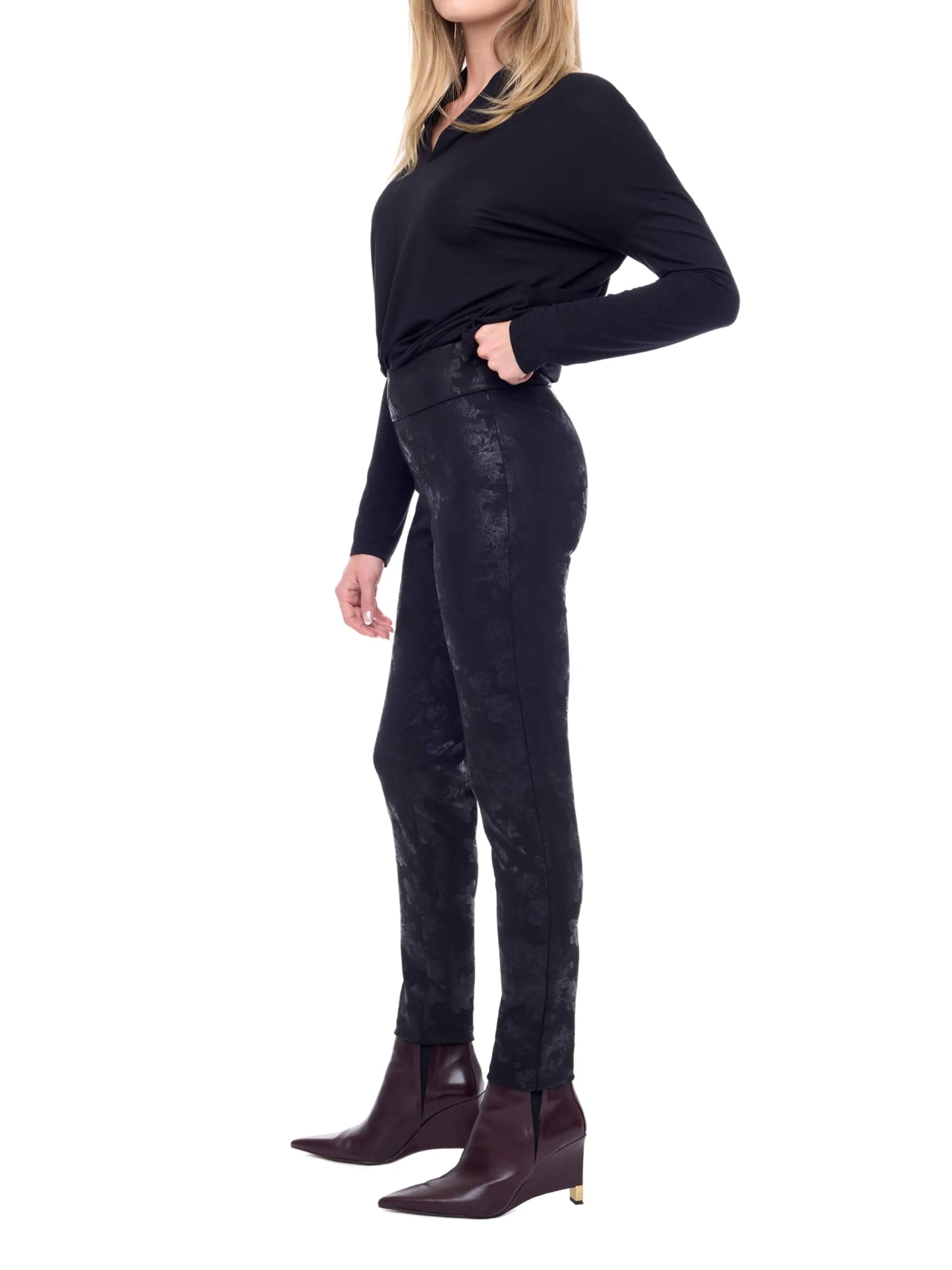 Pantalón de ponte con control abdominal - Escorpio Boutique