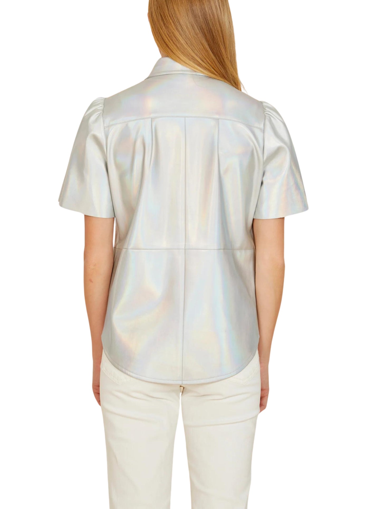 Blusa de piel vegana