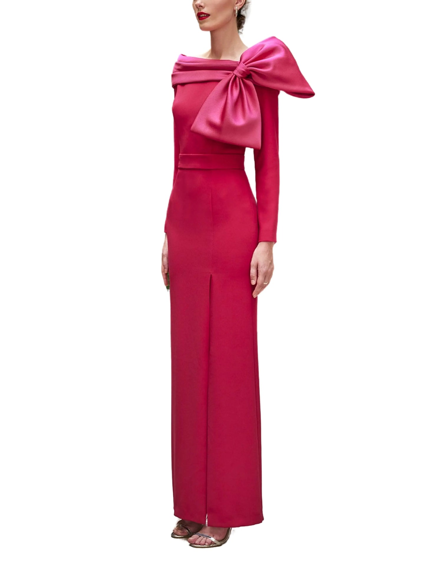 Vestido largo de manga larga - Escorpio Boutique