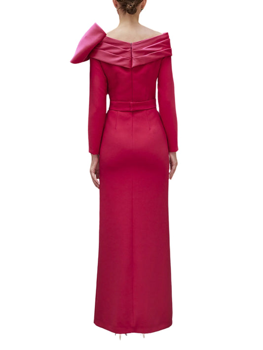 Vestido largo de manga larga - Escorpio Boutique