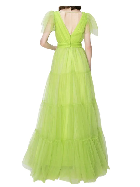 Vestido largo de tul. - Escorpio Boutique