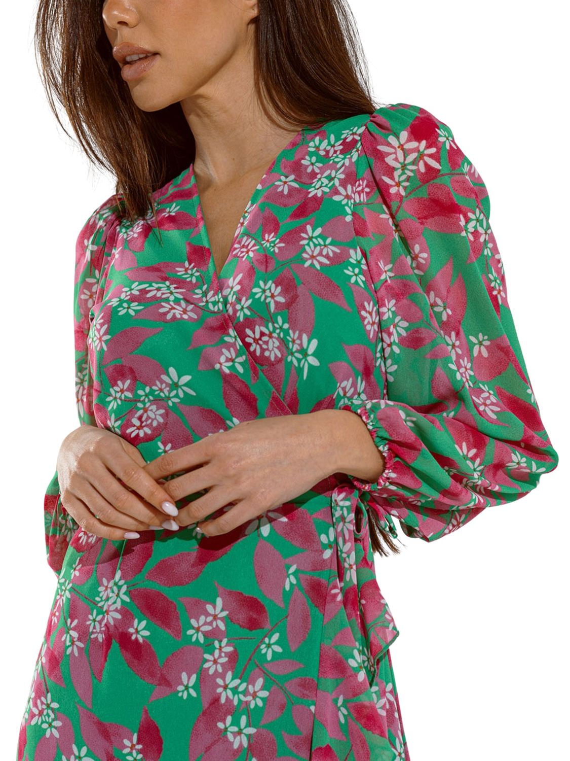 Vestido midi camisero de manga larga