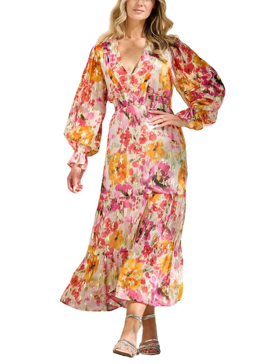 Vestido Midi de manga larga - Escorpio Boutique