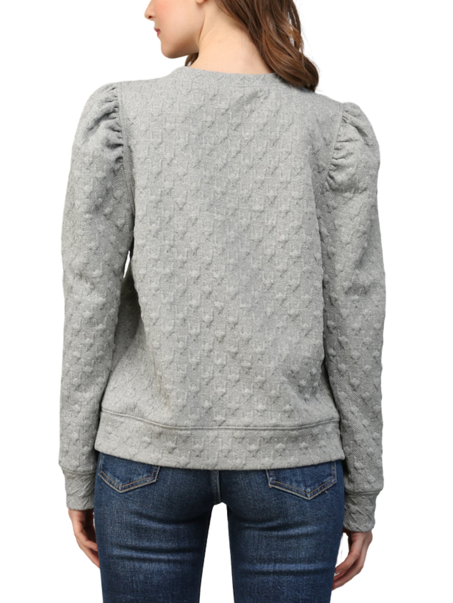 Sudadera bordado pata de gallo