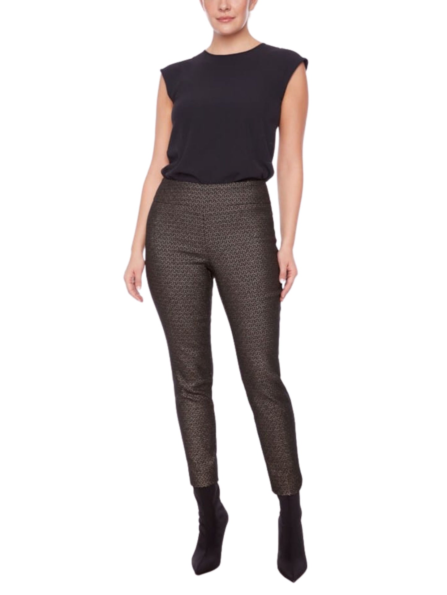 Pantalón de control abdominal metalizado