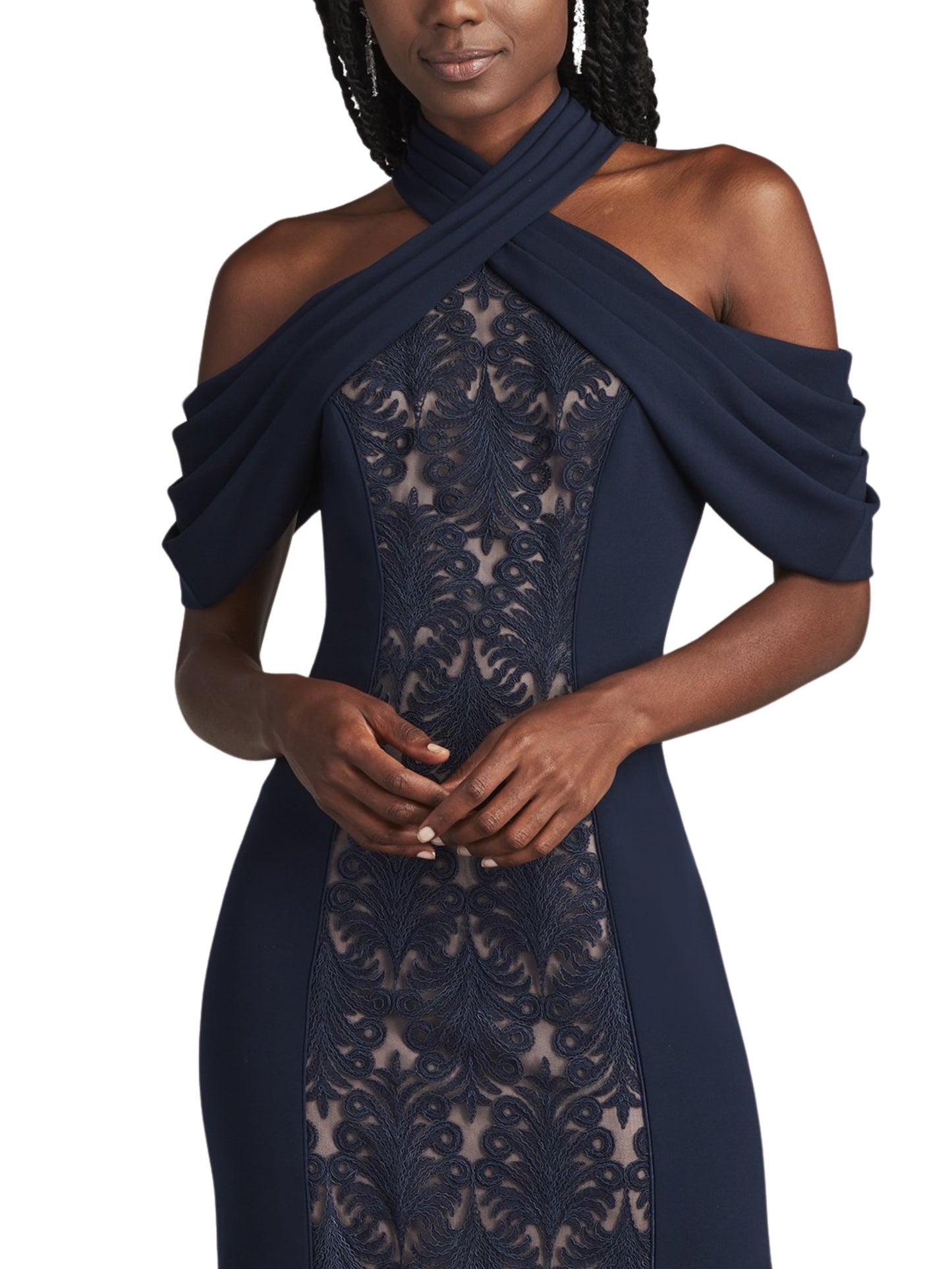 Vestido largo cuello halter