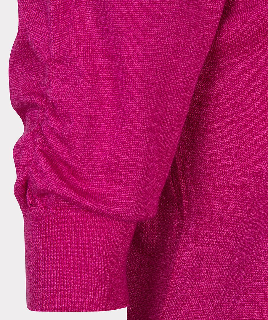 Sweater de manga corta drapeada