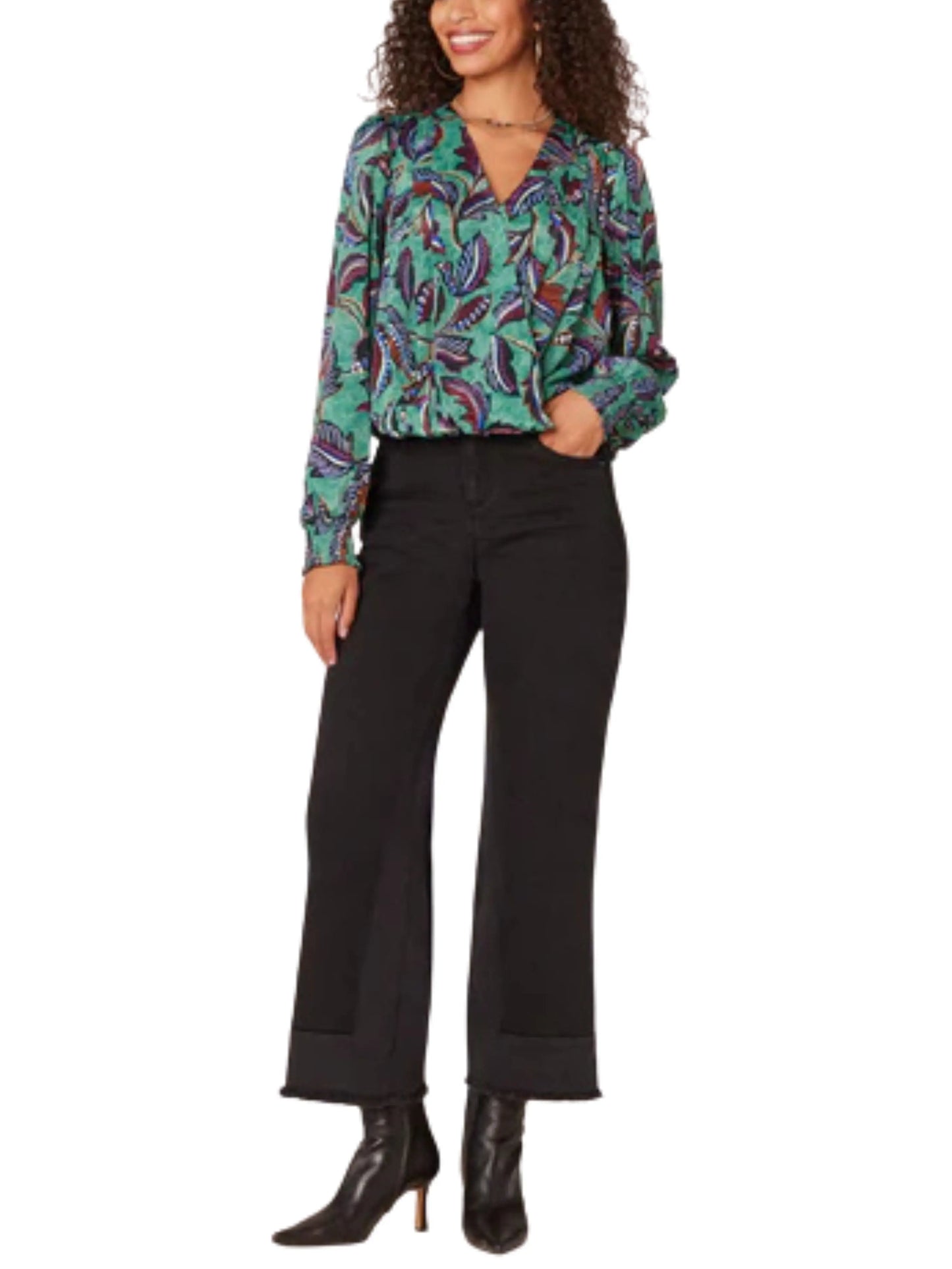 Blusa multicolor de manga larga - Escorpio Boutique