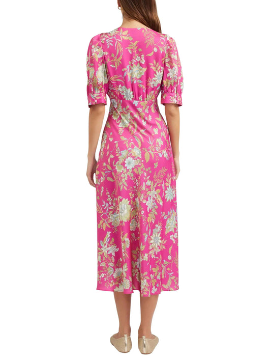 Vestido midi manga corta - Escorpio Boutique