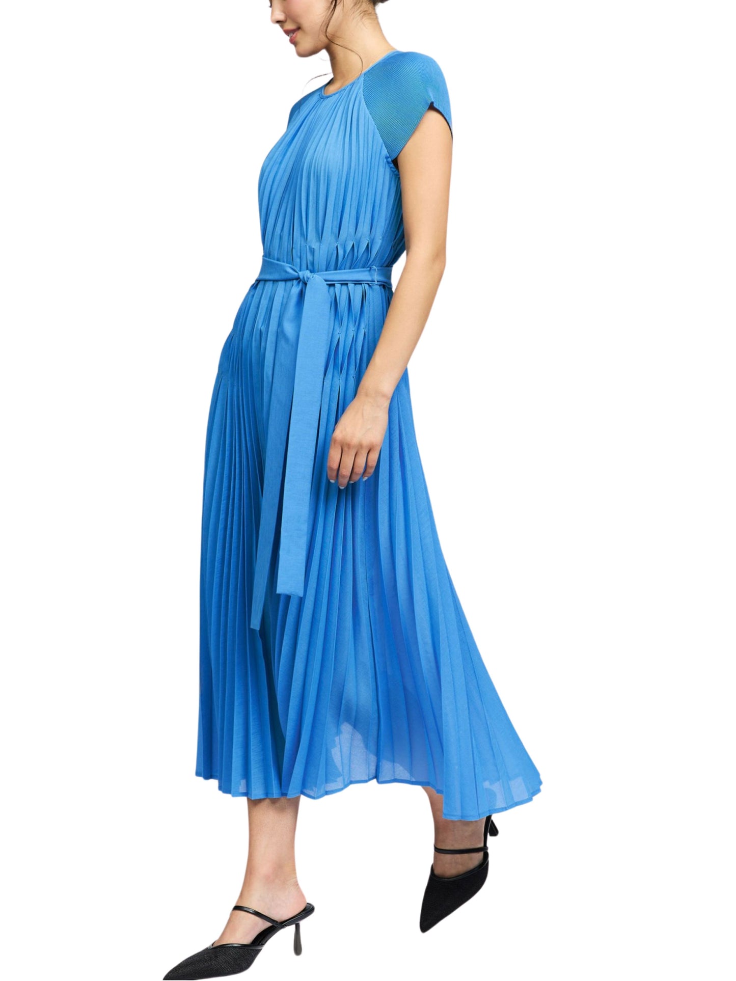 Vestido midi plisado