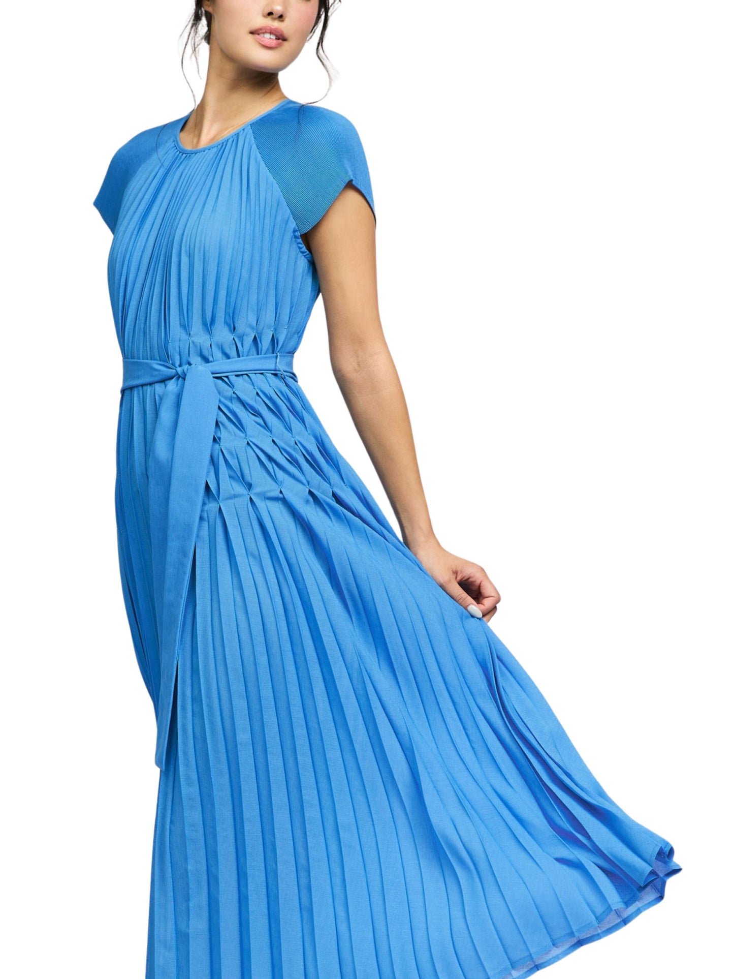 Vestido midi plisado