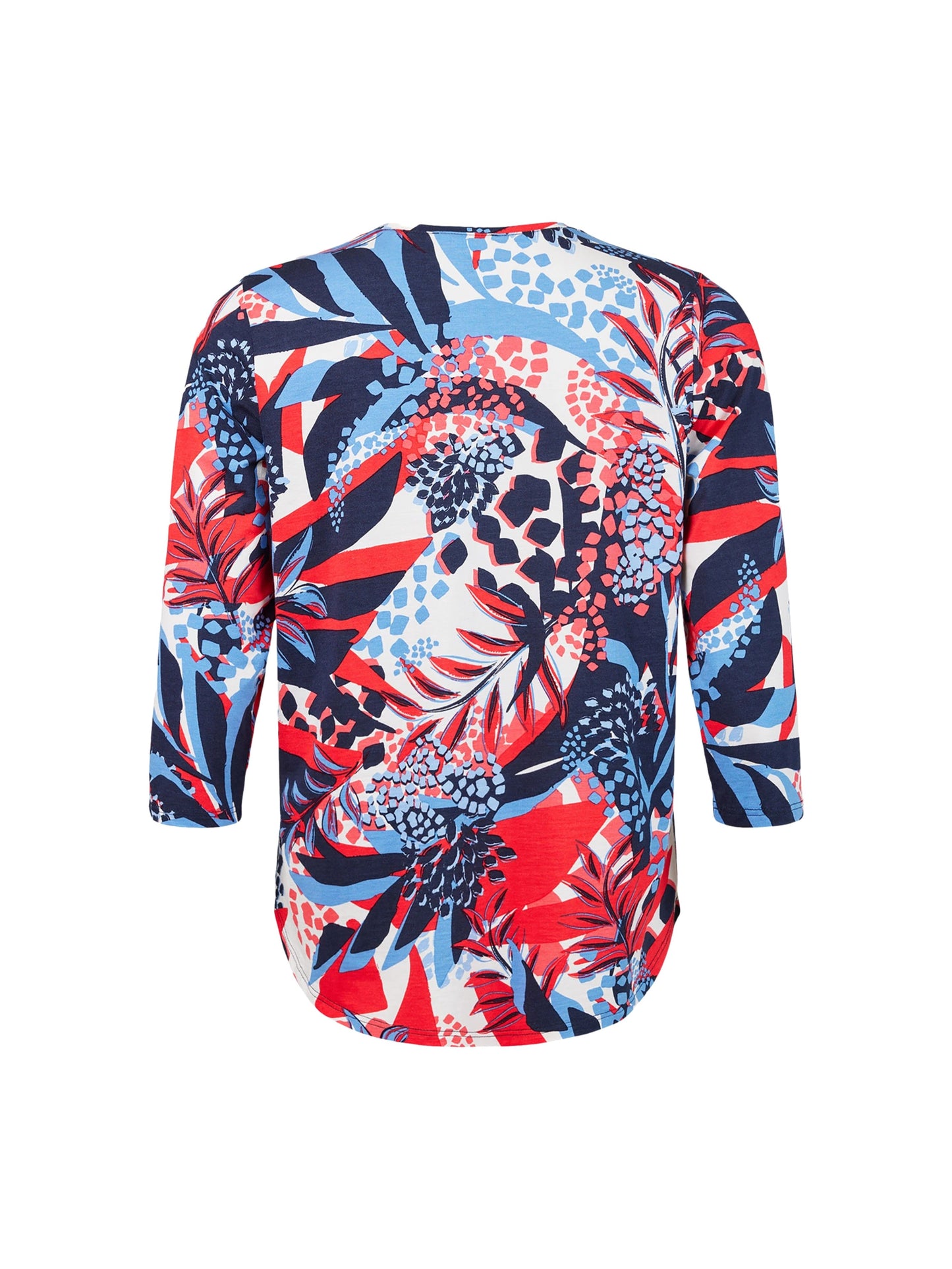 Blusa en jersey de manga 3/4