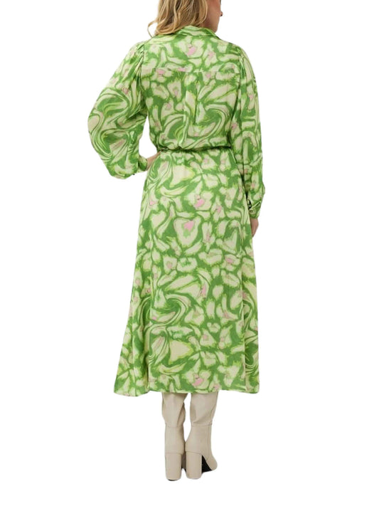 Vestido midi en animal print - Escorpio Boutique