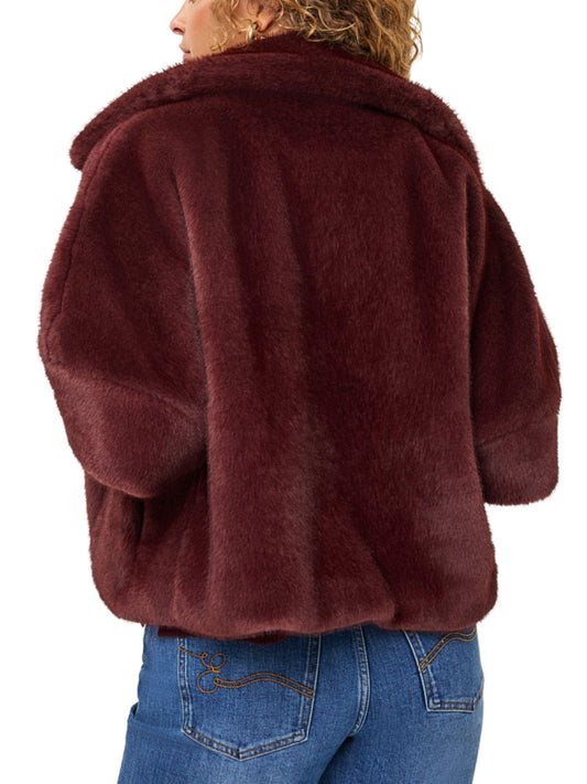 Chaqueta corta de pelo sintético EsQualo