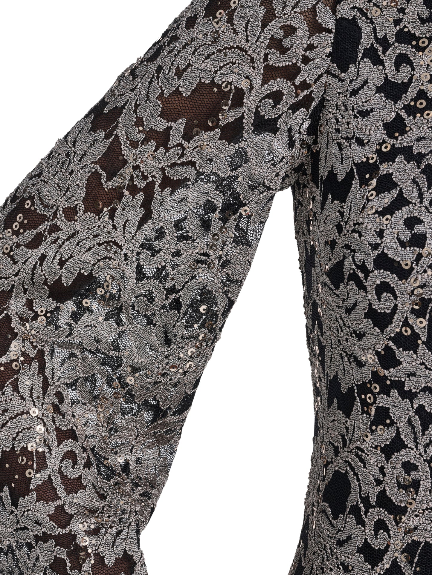 Escoripio Boutique - Vestido Corto de Encaje Bordado