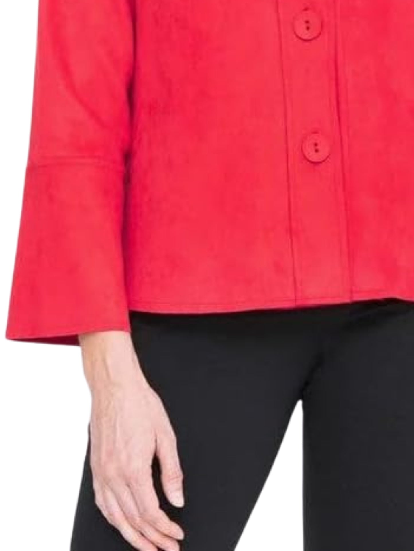 Saco Rojo en Ante Vegano