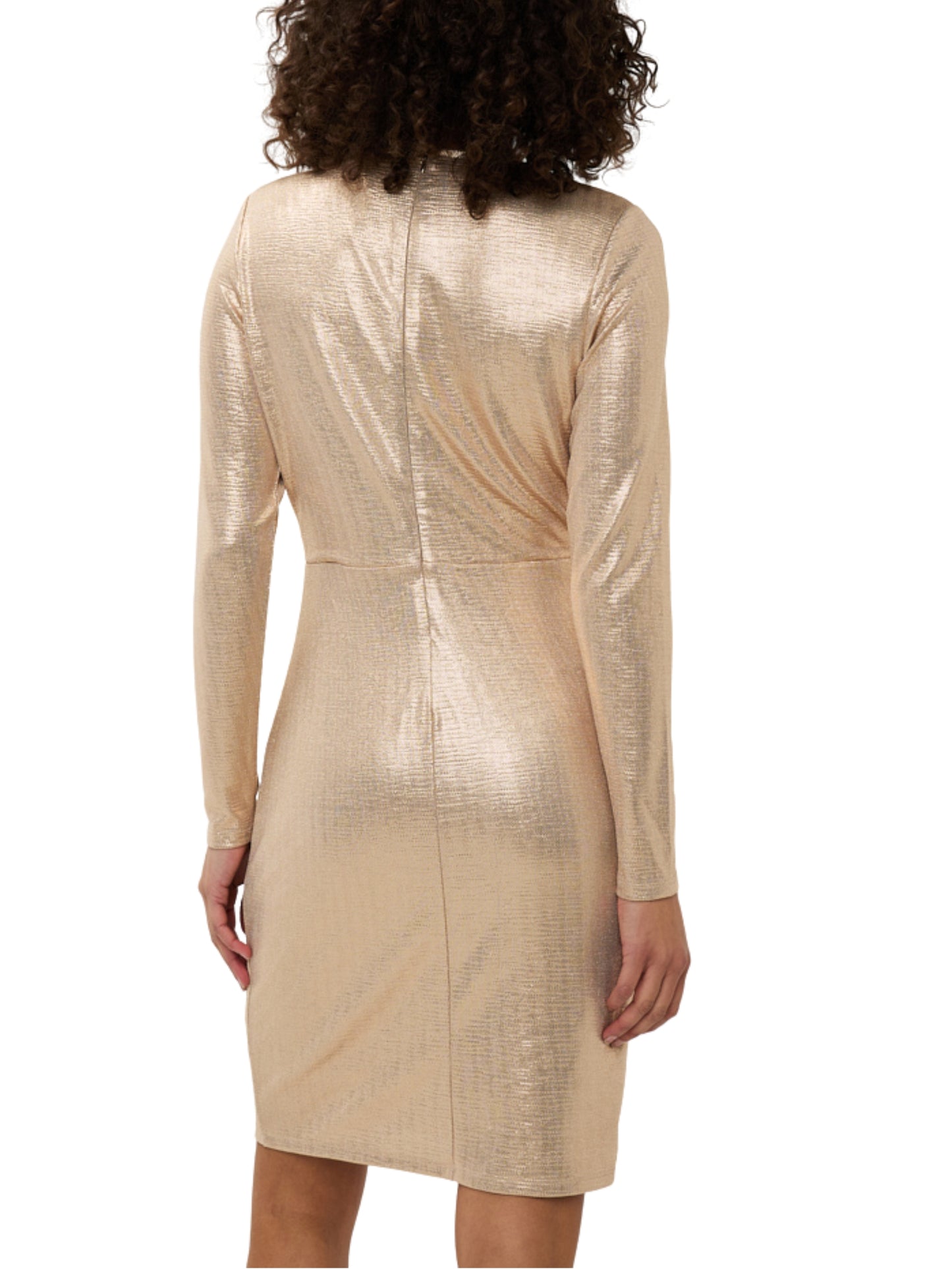 Vestido corto metálico