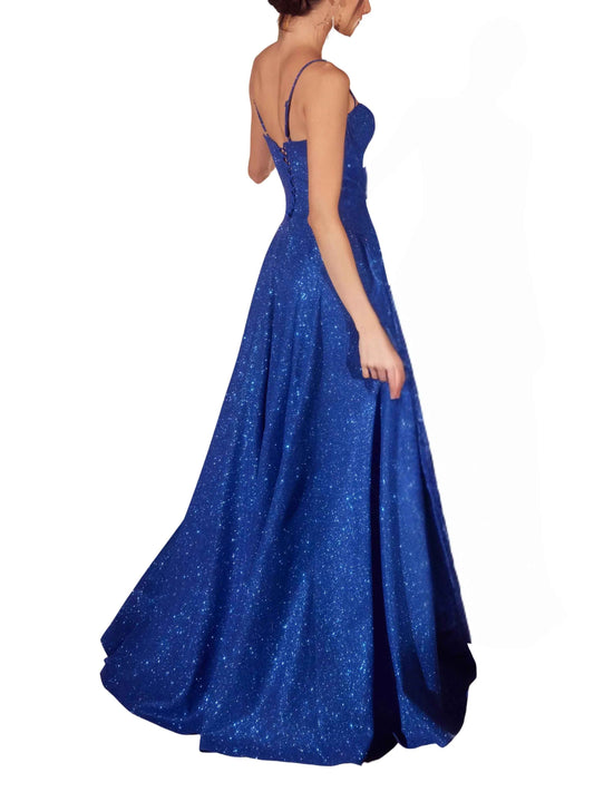 Vestido largo con brillo - Escorpio Boutique