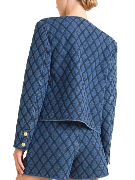 Saco de mezclilla capitonado