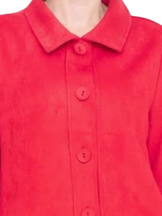 Saco Rojo en Ante Vegano