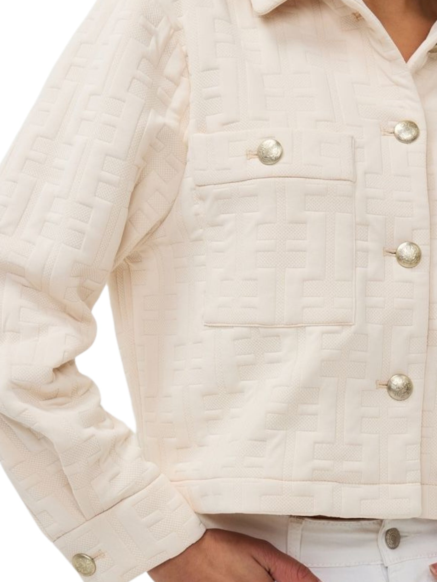 Chaqueta en Jacquard.