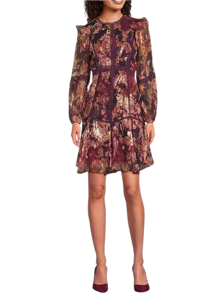 Vestido Corto Métalico Manga Larga - Escorpio Boutique