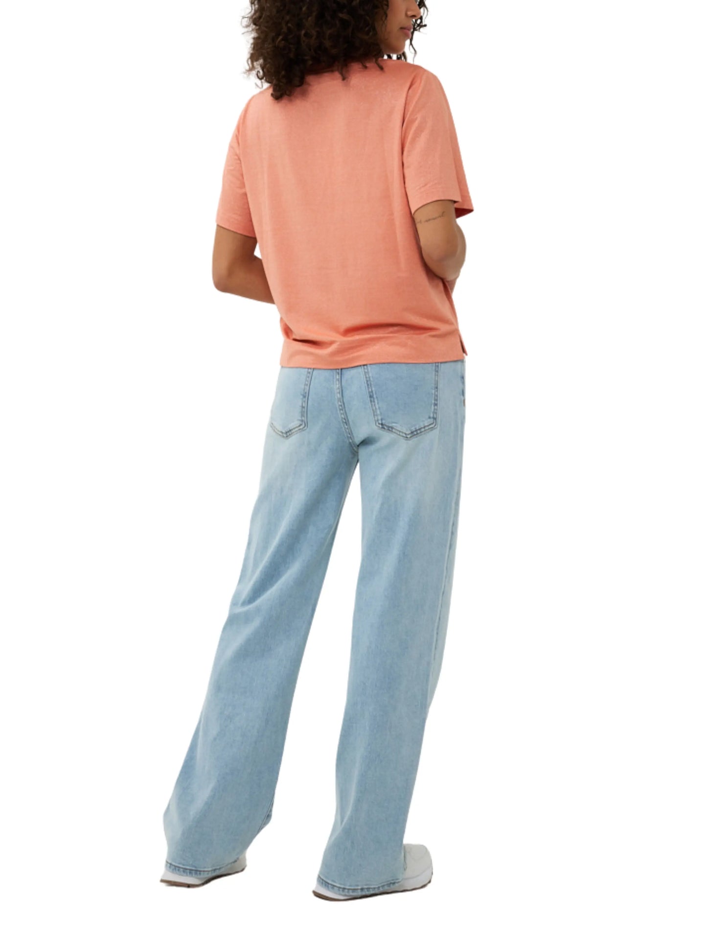 Blusa metálica de manga corta - Escorpio Boutique