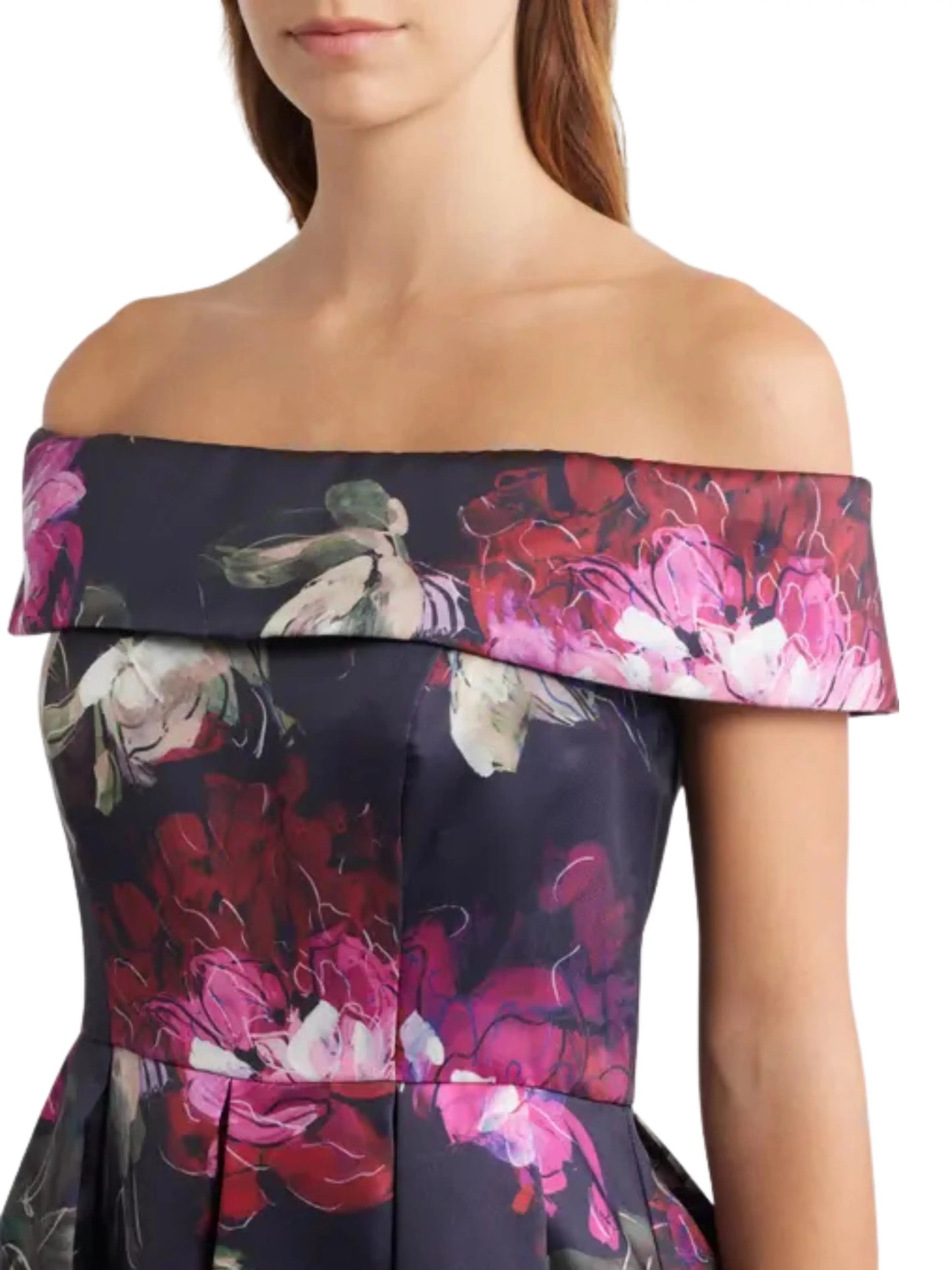 vestido largo con faldon