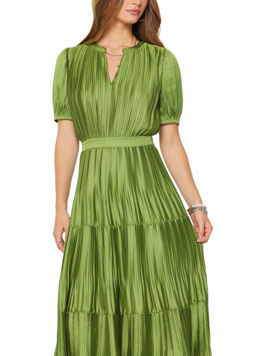Vestido Midi Plisado