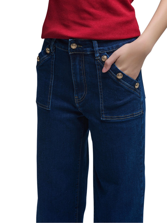 Pantalón tipo marinero animal print - Escorpio Boutique