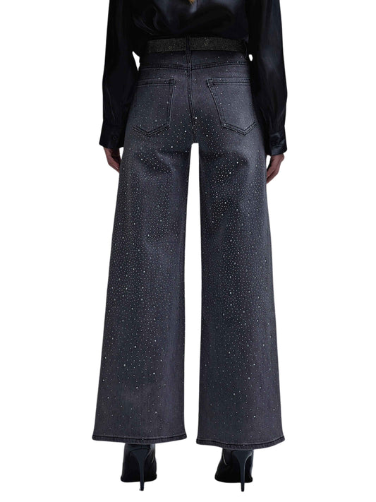 (Copia) Pantalón de pierna ancha con cristales