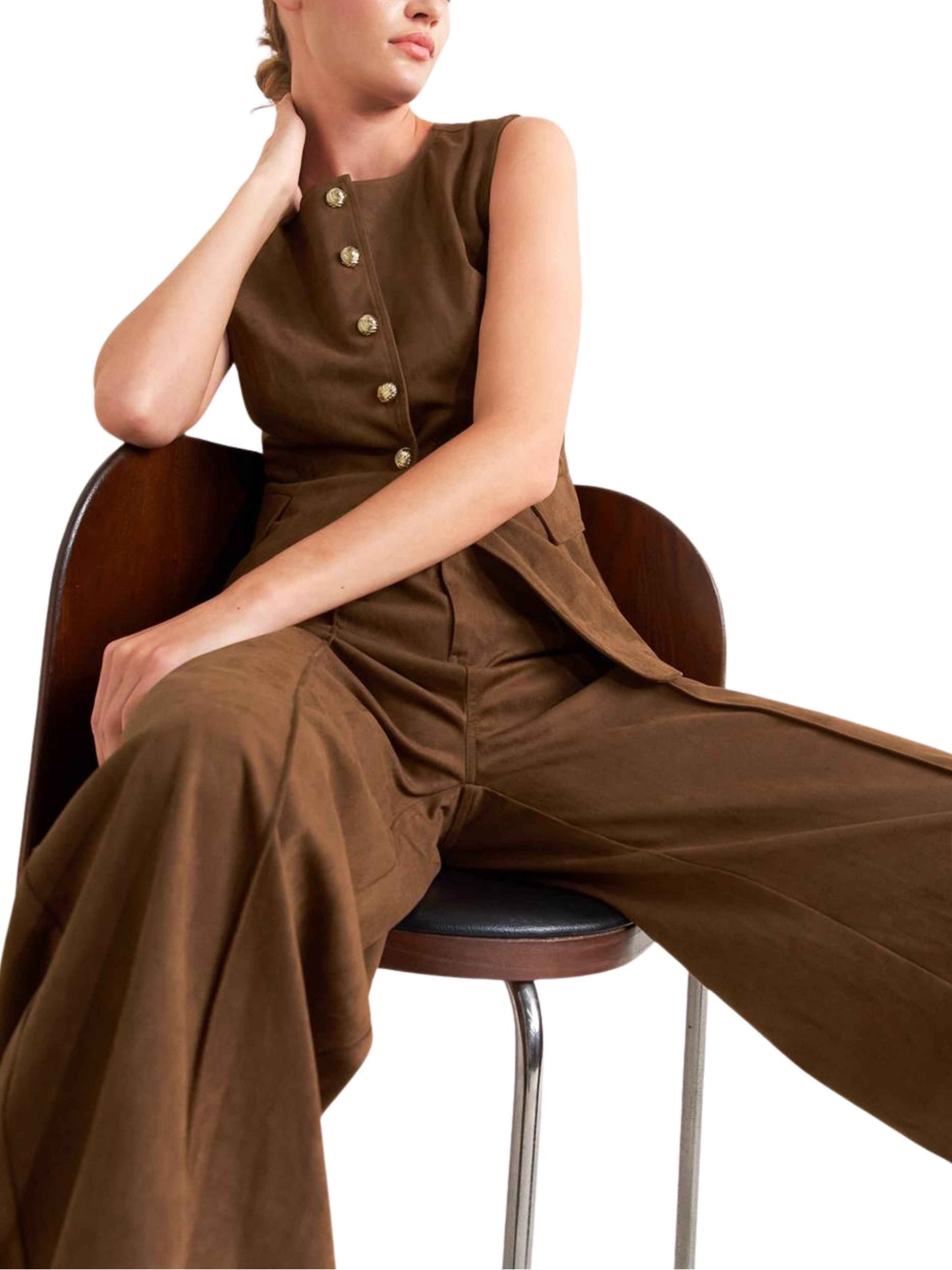 Set Chaleco y Pantalón Ante Vegano