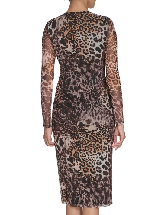 Escorpio Boutique - Vestido Midi Animal Print