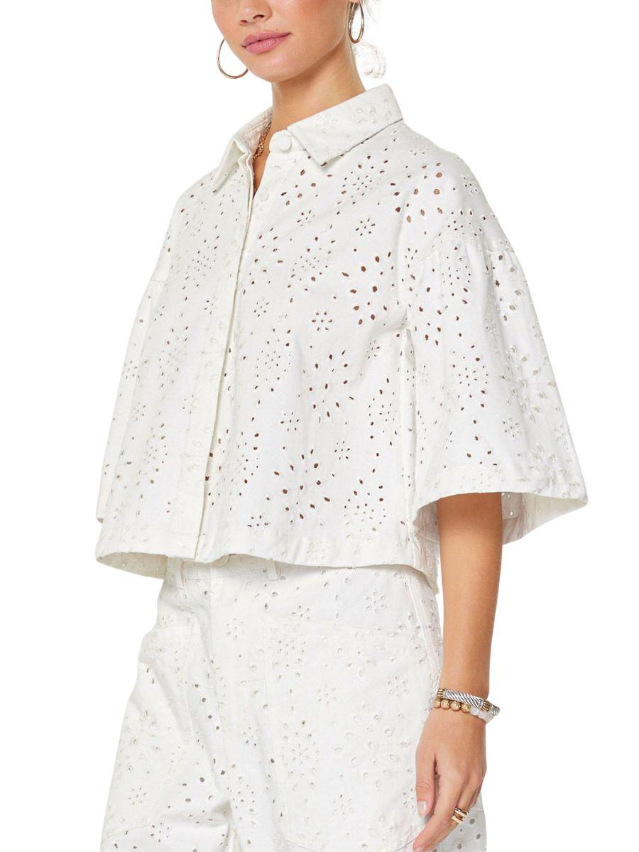 Set Blanco Calado con Ojillos