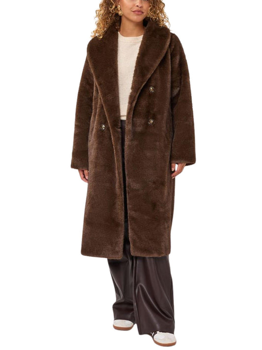 Abrigo Faux Fur Largo EsQualo