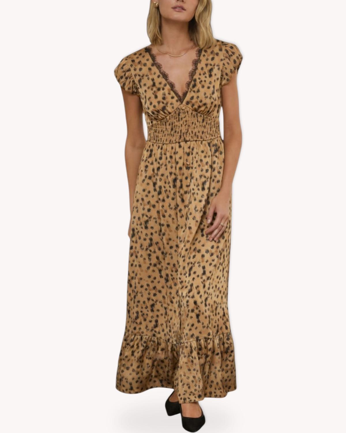 Vestido Maxi Animal Print