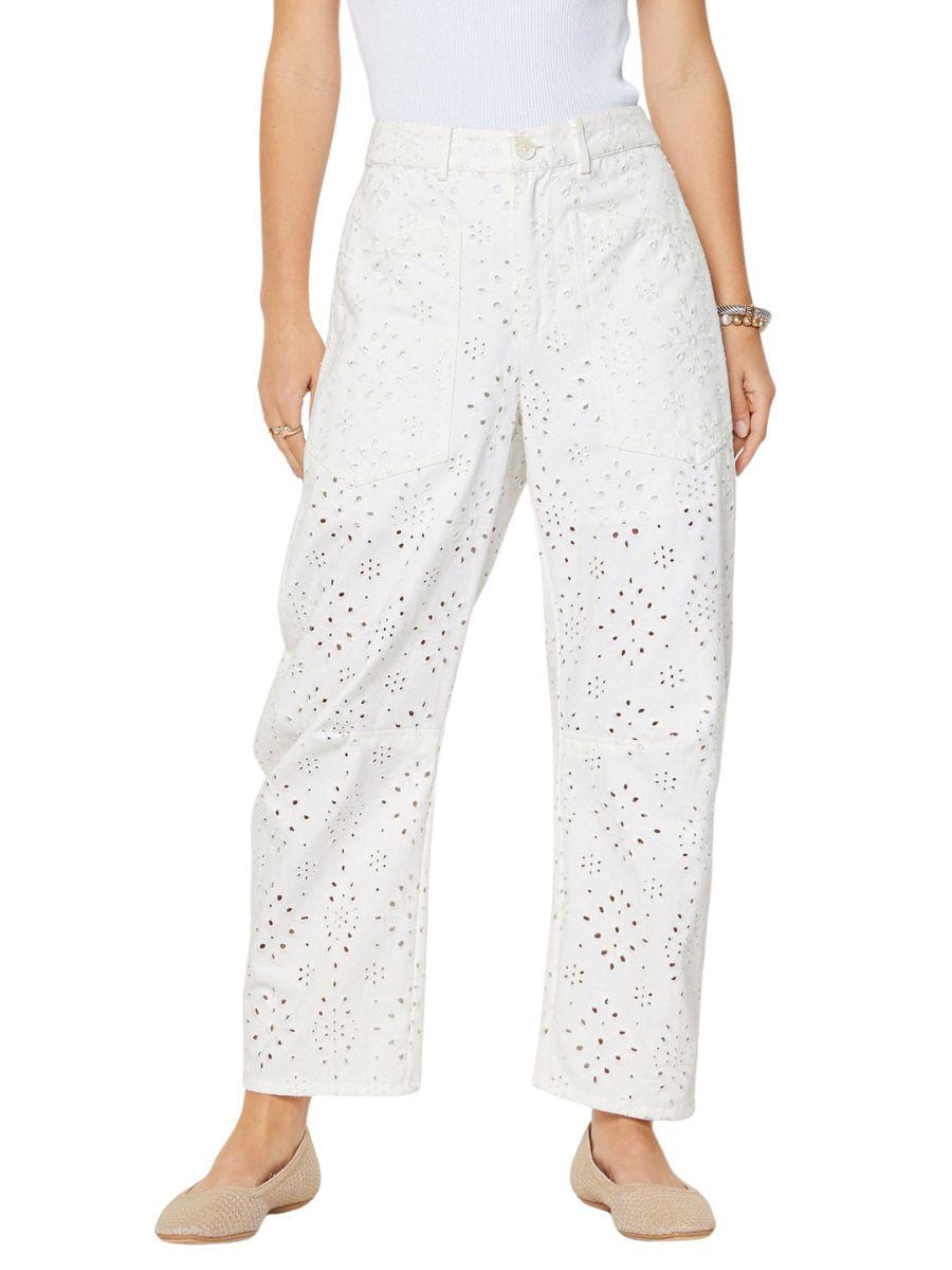 Set Blanco Calado con Ojillos