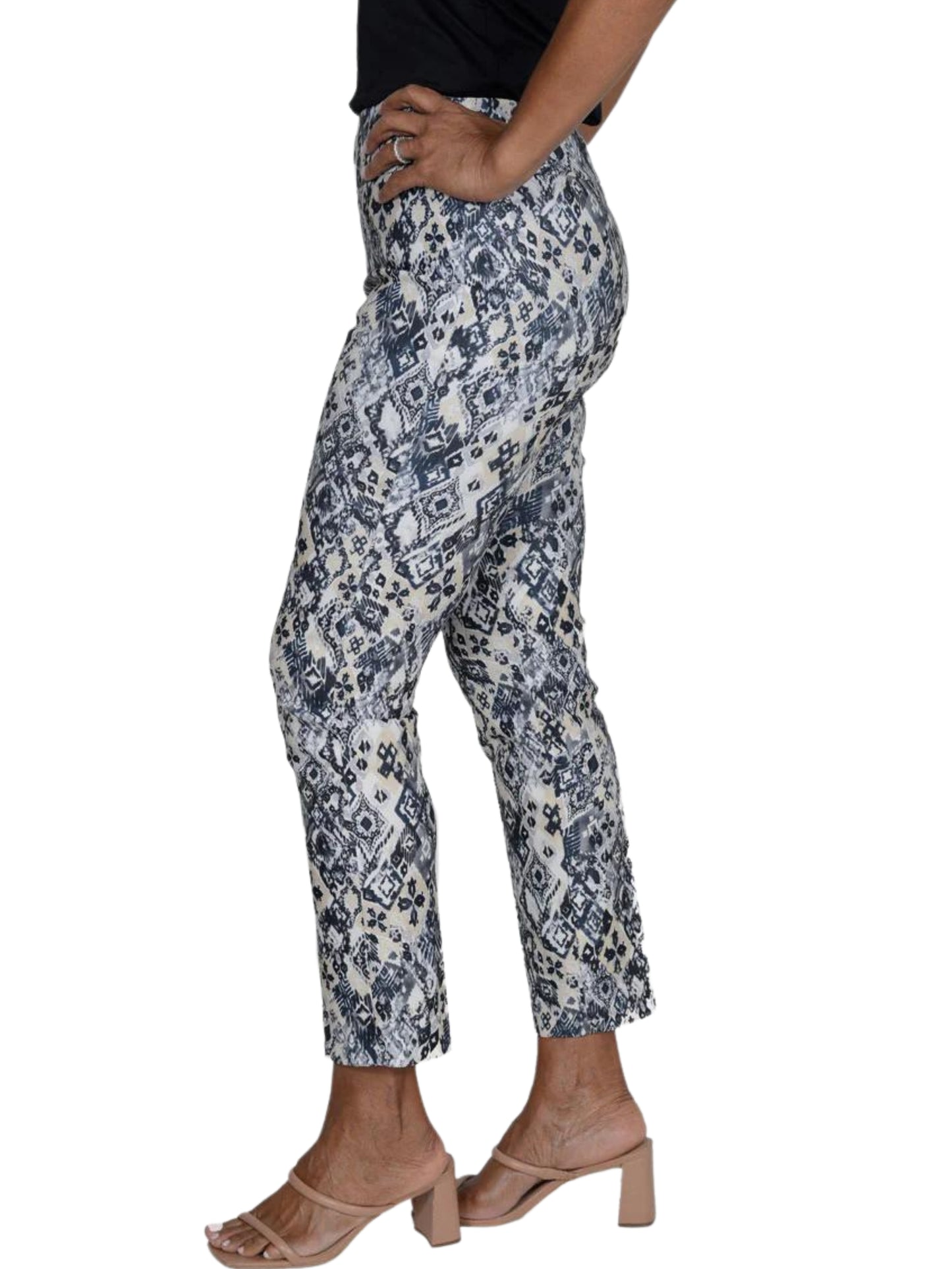 Pantalón recto de control abdominal