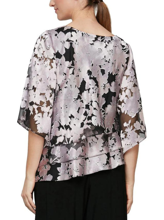 Blusa asimétrica con manga 3/4