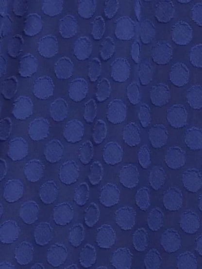 Vestido Midi de manga corta con lunares.