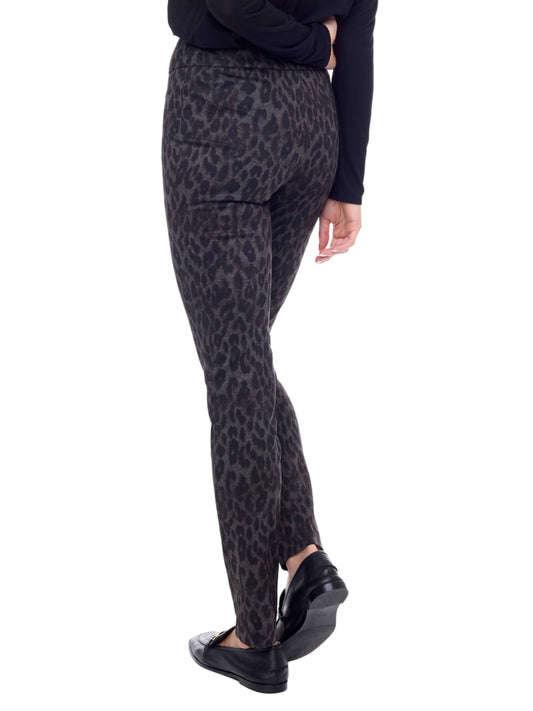 Pantalón de control abdominal con print de cheeta