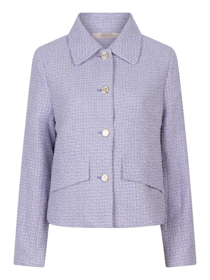 Chaqueta corta de tweed.