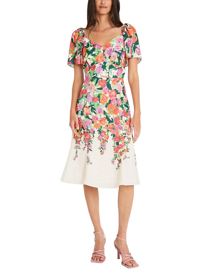Vestido corto cuello en V