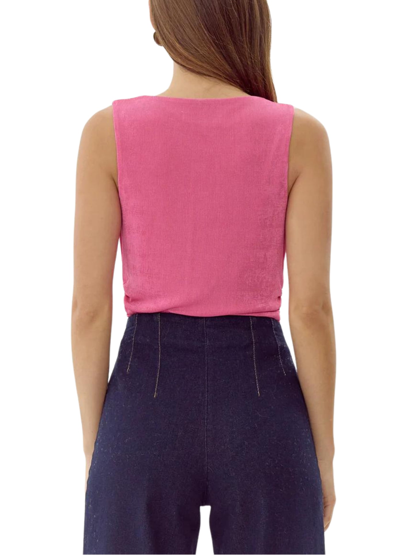 Panty blusa con cuello drapeado