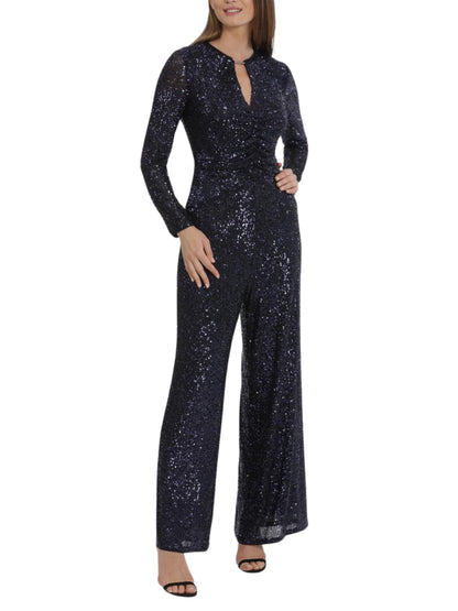 Jumpsuit de lentejuela con manga larga