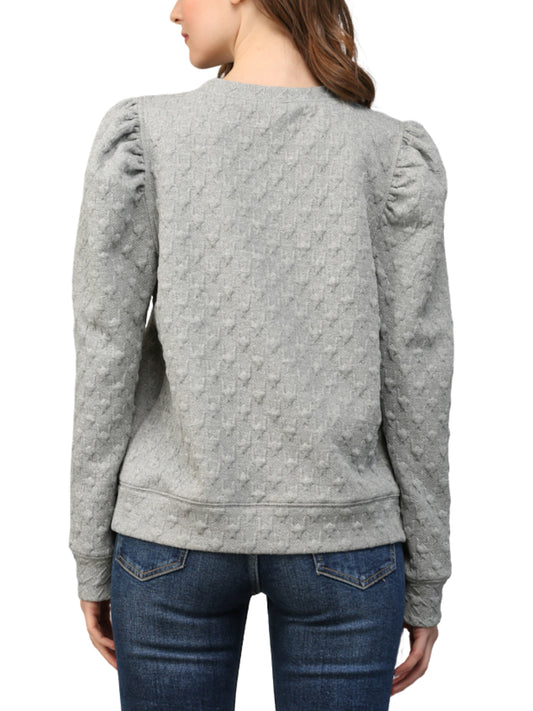Sudadera bordado pata de gallo