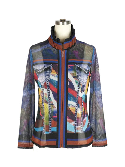 Conjunto en mesh multicolor