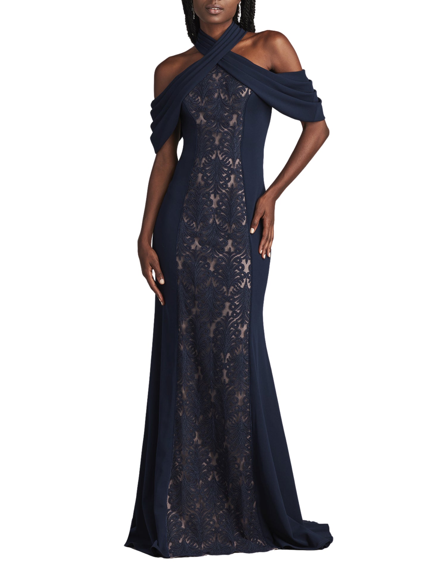 Vestido largo cuello halter