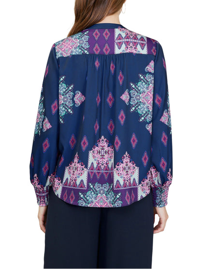 Blusa de manga larga multi color